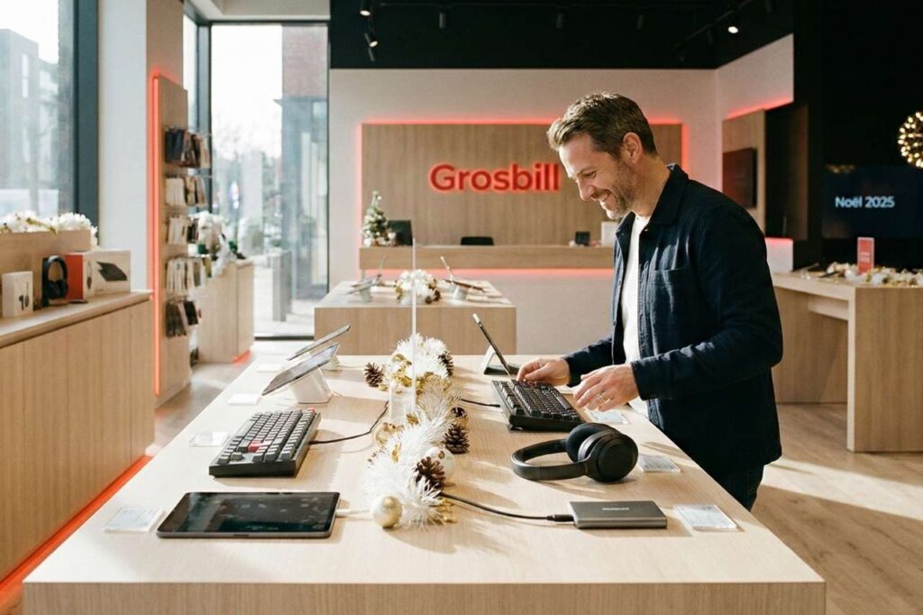 Cover Blog Grosbill Noel 2025 Idée Cadeau Geek