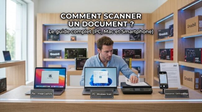 Cover Blog Grosbill comment scanner un document - 2026