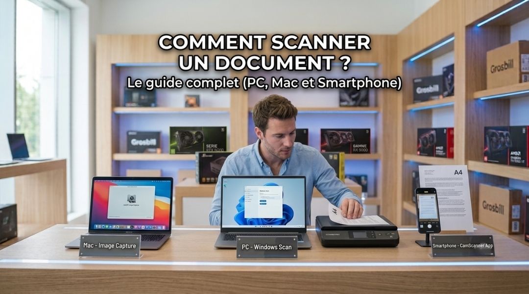 Cover Blog Grosbill comment scanner un document - 2026