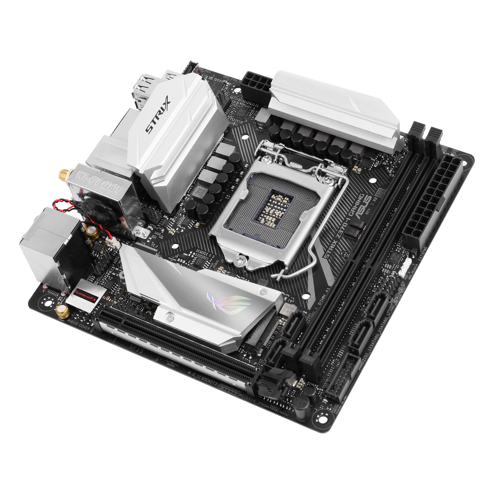 Asus STRIX Z370-I GAMING Mini-ITX  - Carte mère Asus - grosbill.com - 0