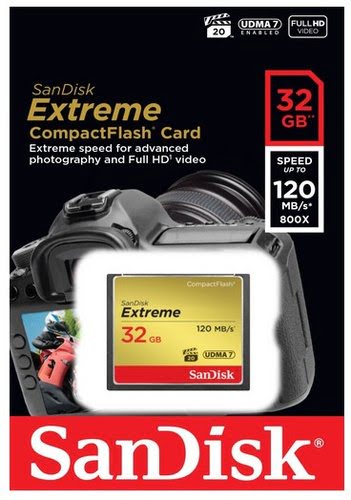 Extreme CF 120MB/s 85MB/s UDMA7 32GB - Achat / Vente sur grosbill.com - 1