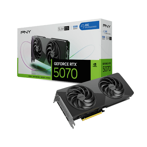 PNY GeForce RTX 5070 12Go Slim Dual Fan Overclocked - Carte graphique - 0