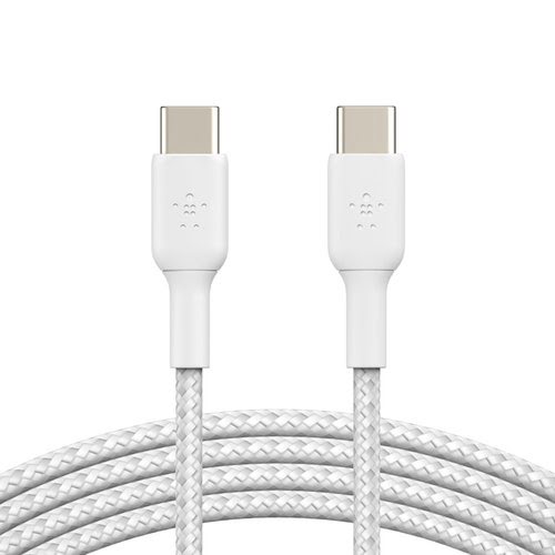 USB-C to USB-C Cable Braided 1M White - Achat / Vente sur grosbill.com - 4