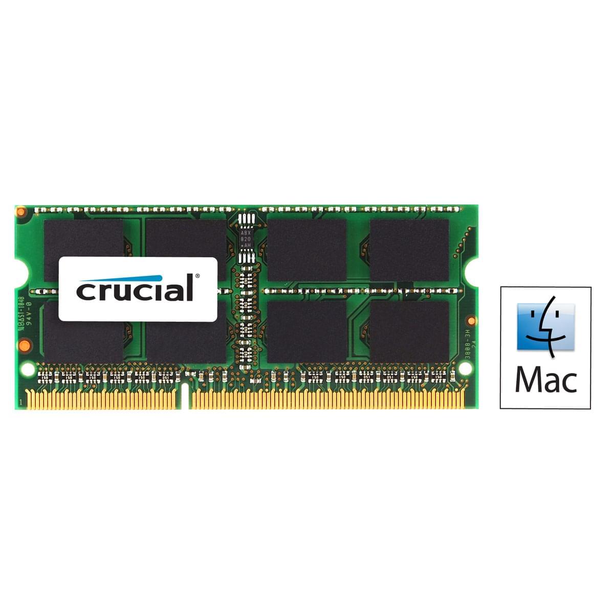 Crucial SO-DIMM 4Go DDR3 1600 for MAC CT4G3S160BMCEU - Mémoire PC portable - 0