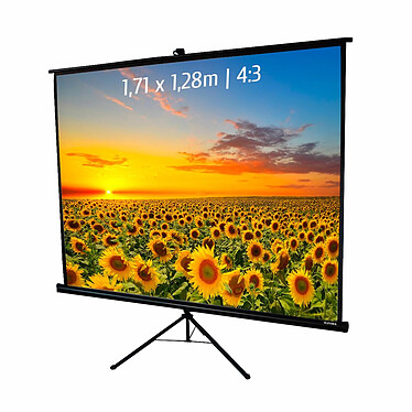 Kimex International Ecran de projection trépied - réglable 40-120cm (043-2003) - Achat / Vente Accessoires vidéoprojecteur sur grosbill.com - 0