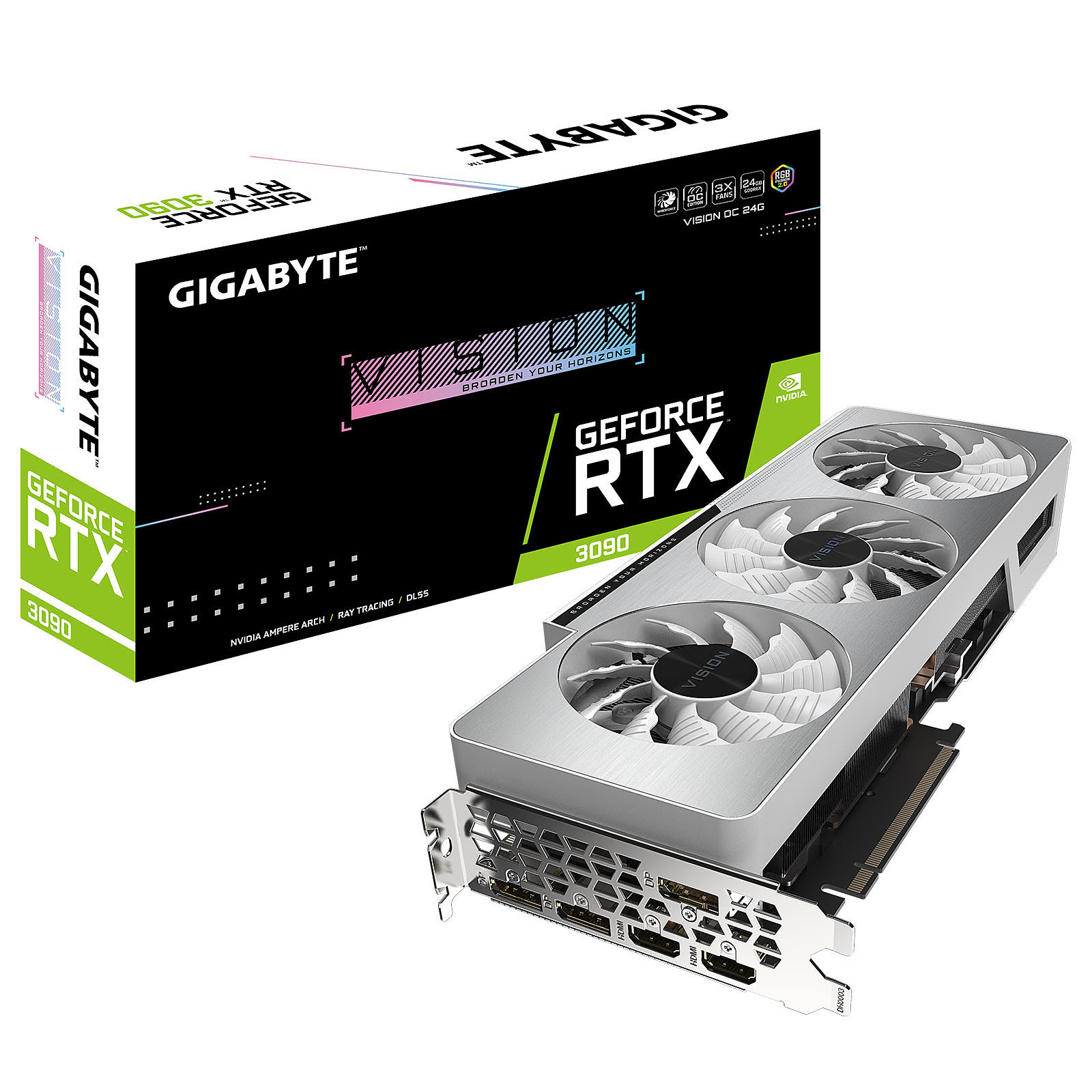 Gigabyte RTX 3090 VISION OC 24G LHR  - Carte graphique Gigabyte - 0