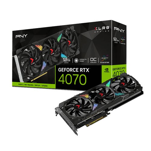 PNY RTX 4070 12GB XLR8 VERTO Overclocked Edition - Carte graphique - 8
