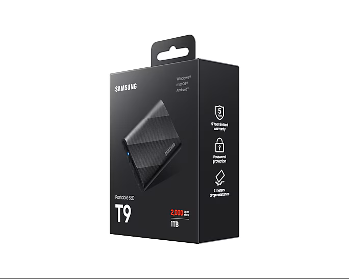 Samsung T9 1To (MU-PG1T0B/EU) - Achat / Vente Disque SSD externe sur grosbill.com - 6