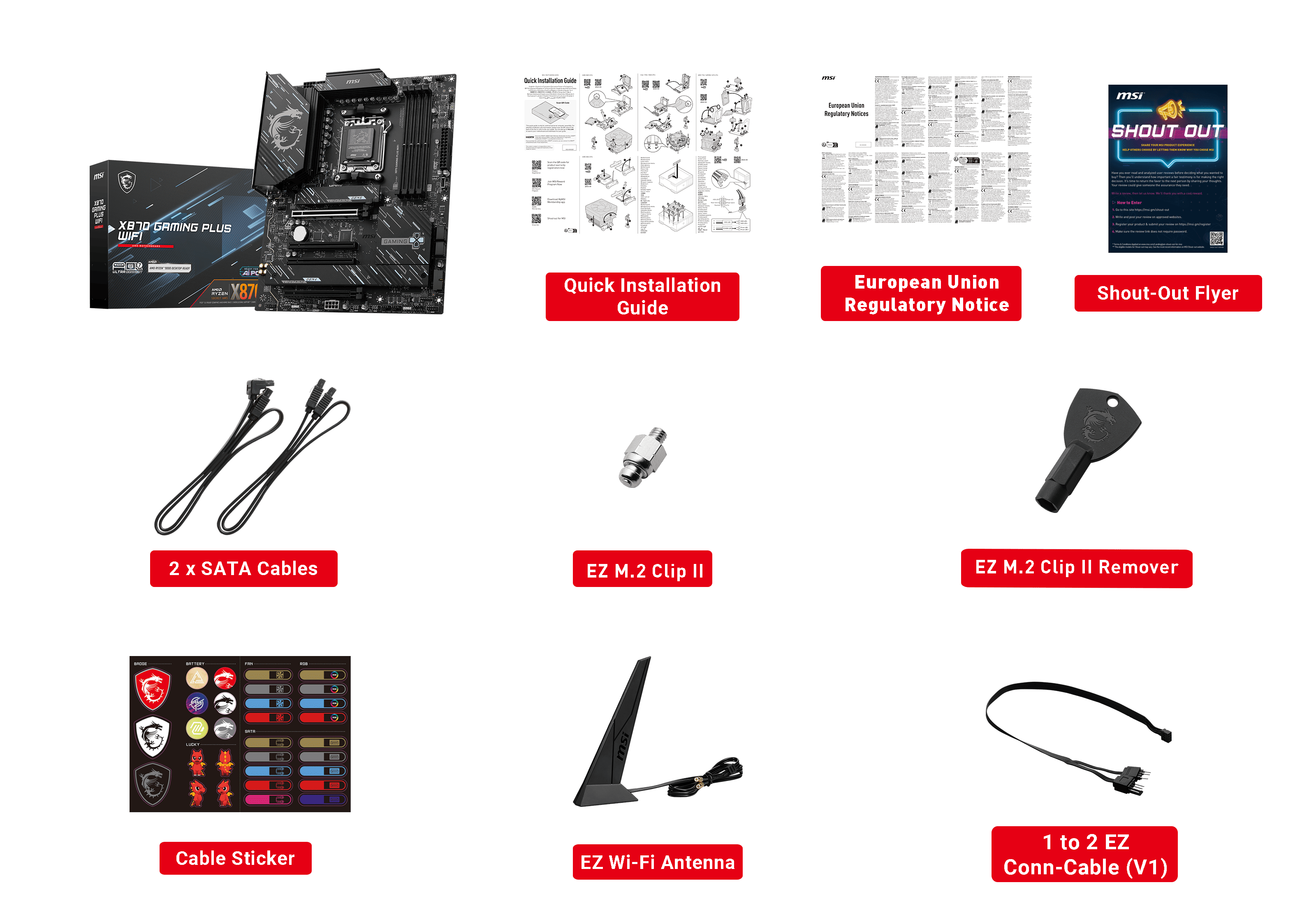 MSI X870 GAMING PLUS WIFI ATX  - Carte mère MSI - grosbill.com - 2