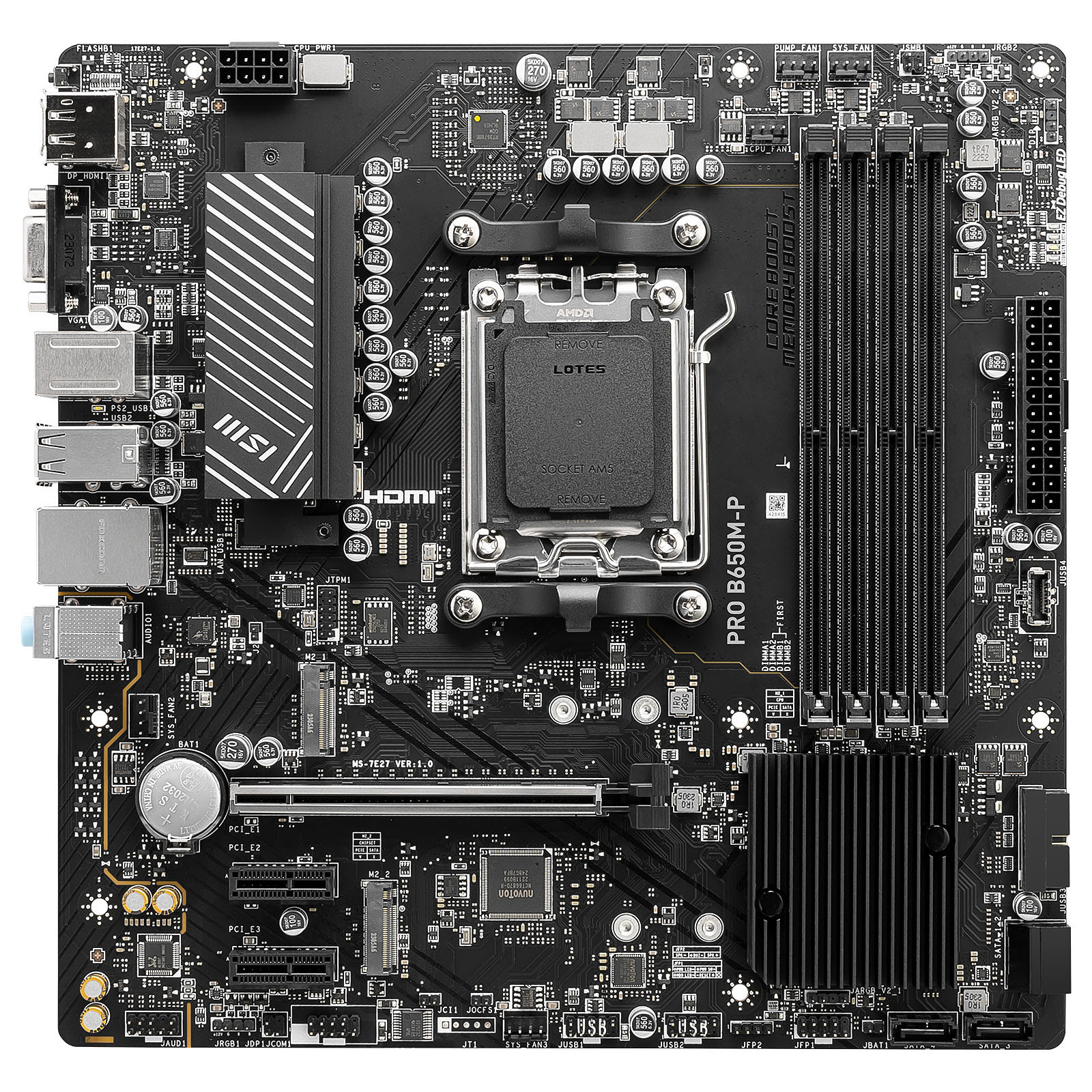 MSI PRO B650M-P Micro-ATX  - Carte mère MSI - grosbill.com - 1