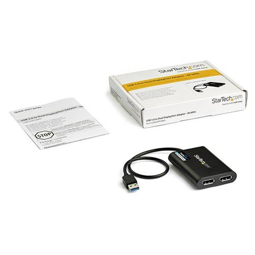 Adapter USB to Dual DisplayPort 4K 60Hz - Achat / Vente sur grosbill.com - 4