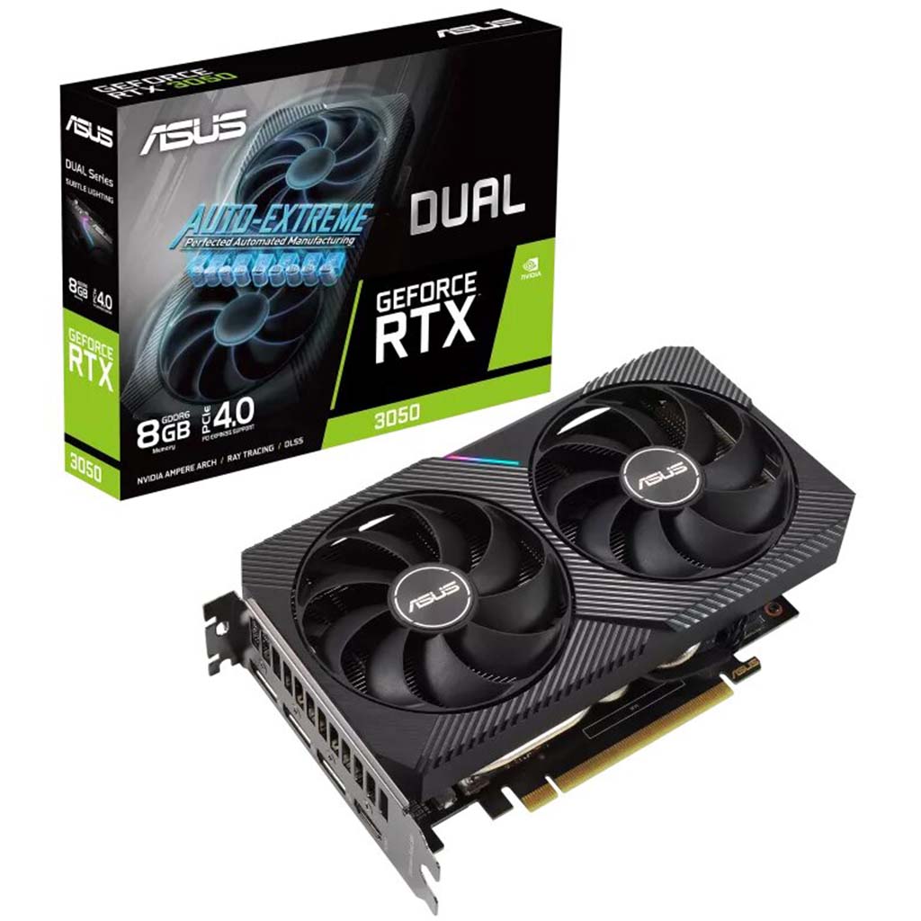 Asus DUAL-RTX3050-O8G  - Carte graphique Asus - grosbill.com - 0