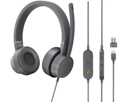 Grosbill Tablette tactile Lenovo Lenovo Go Wired ANC Headset