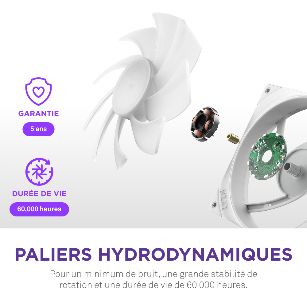 NZXT F420RGB Core Fan (Single Frame) - Ventilateur boîtier NZXT - 8