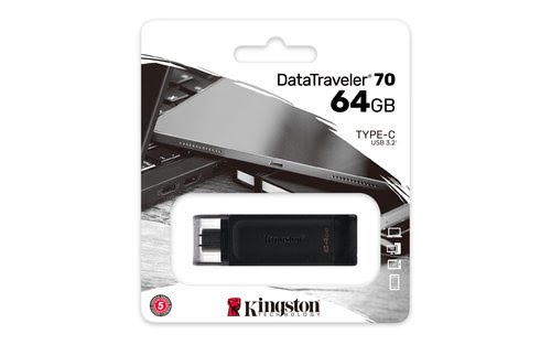 64GB USB-C 3.2 Gen 1 DataTraveler 70 - Achat / Vente sur grosbill.com - 6