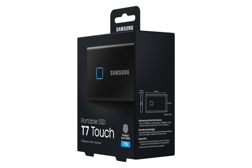 Samsung T7 Touch 1To Black (MU-PC1T0K/WW) - Achat / Vente Disque SSD externe sur grosbill.com - 33