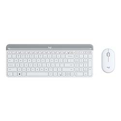 Grosbill Pack Clavier/Souris Logitech MK470 White - Slim Wireless Combo