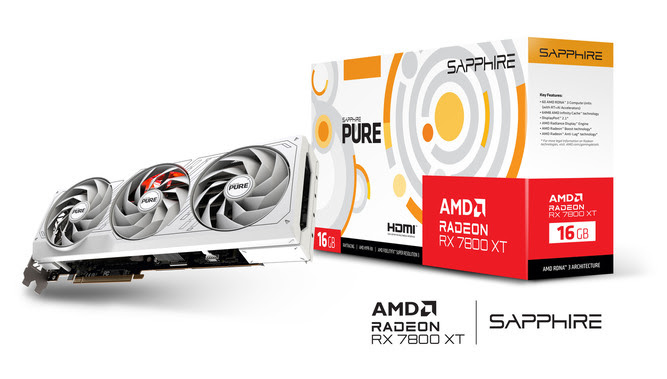 Sapphire Pure Radeon RX 7800 XT GAMING OC 16GB