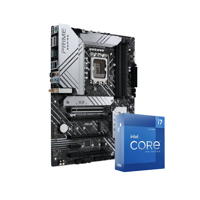 Bundle Asus PRIME Z690-P WIFI D4 + i7-12700K  - grosbill.com - 0