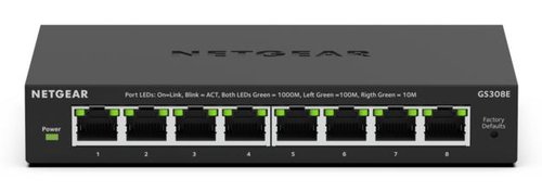 Switch Netgear 8PT GIGABIT PLUS SWITCH GS308E - grosbill.com - 2