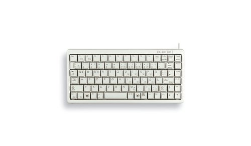 G84-4100 COMPACT KEYBOARD Clavier filaire miniature, USB/PS2, gris clair, AZERTY - FR - Achat / Vente sur grosbill.com - 0
