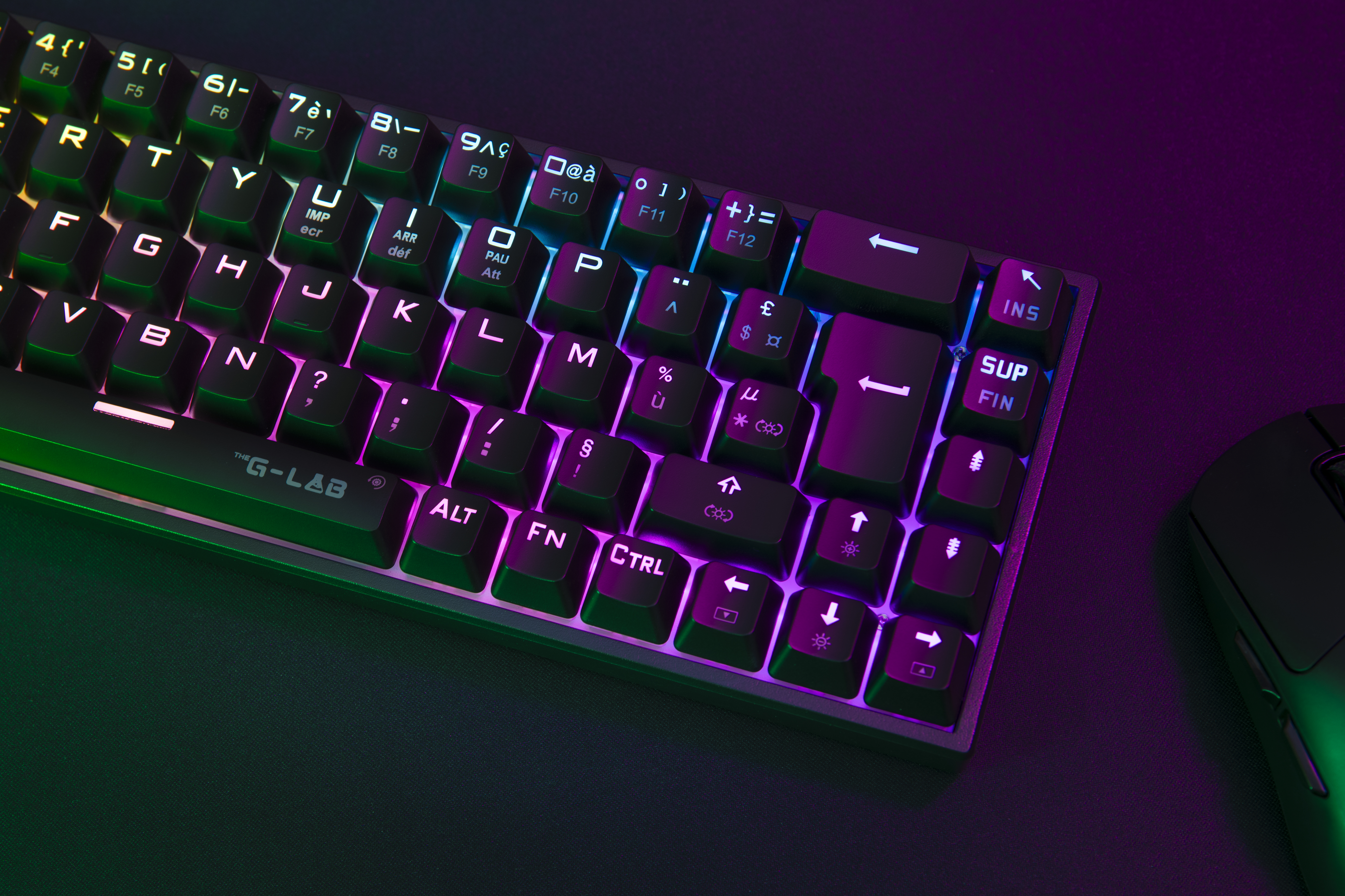 The G-LAB Keys Titanium 65% RGB/Filaire/BT/Noir - Clavier PC - 2