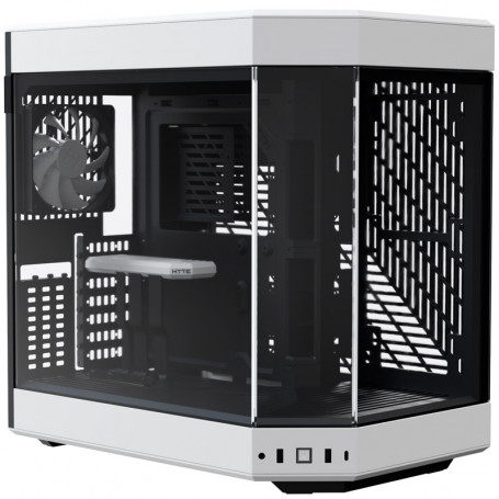 Grosbill Boîtier PC Hyte Y-60 Blanc - MT/Sans alim/ATX