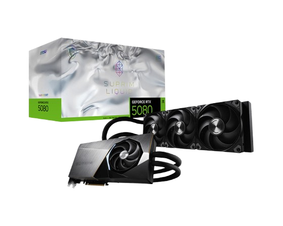 MSI GeForce RTX 5080 16G SUPRIM LIQUID SOC  - Carte graphique MSI - 0