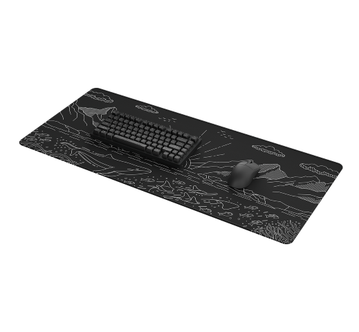 Dark Project Terra Nostra XL - Noir# - Tapis de souris - 2