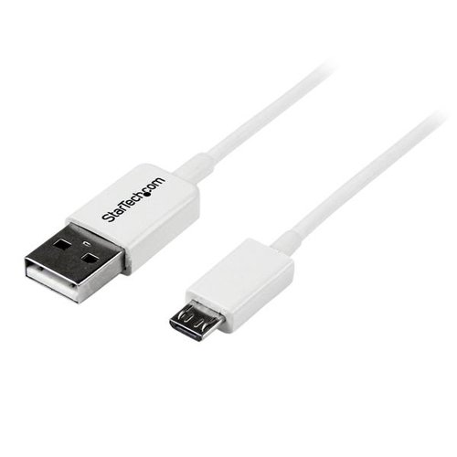 StarTech 0.5 m White ABS Micro USB Cable - A to M
