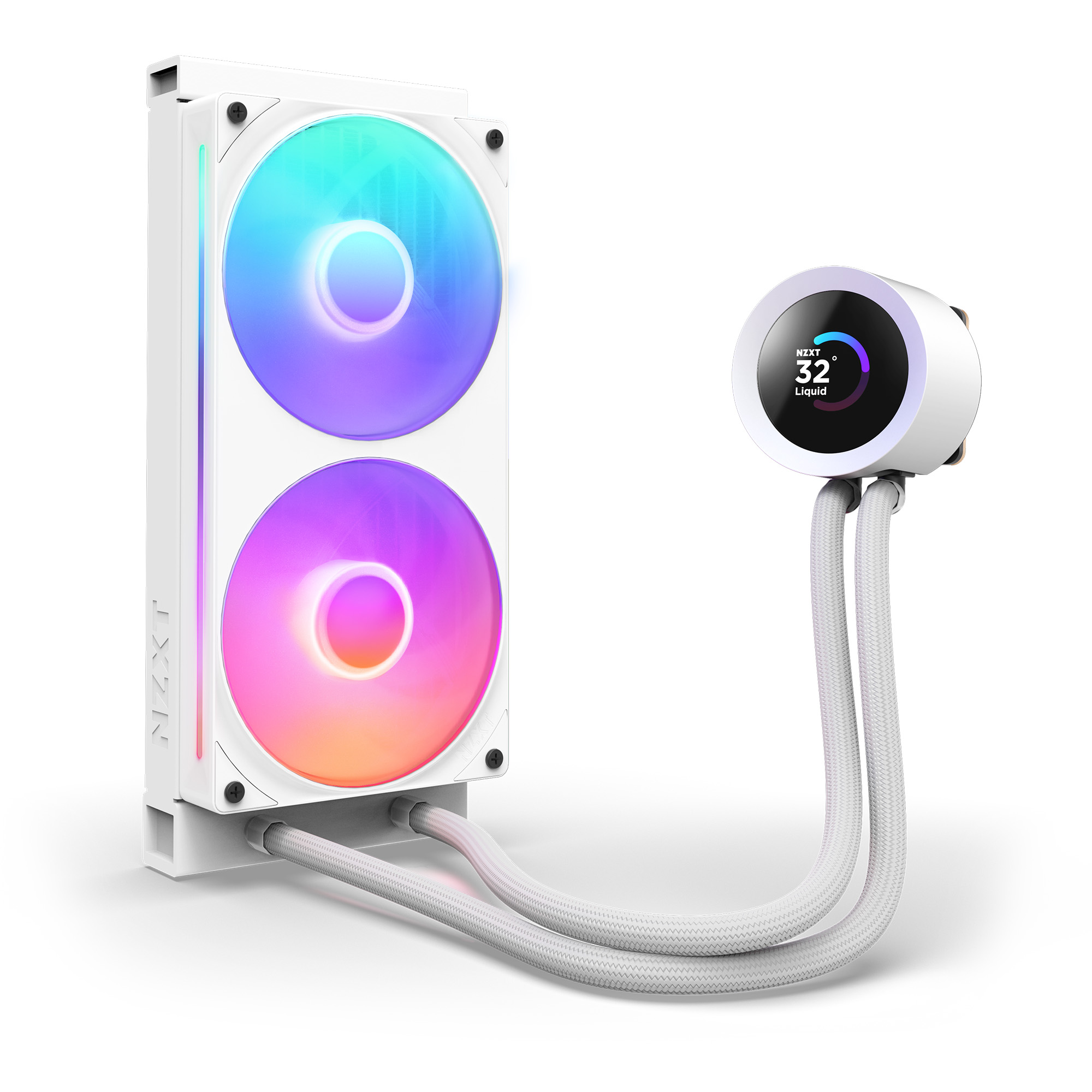 NZXT Kraken Plus 240 RGB - 240mm - Blanc - Watercooling NZXT - 2