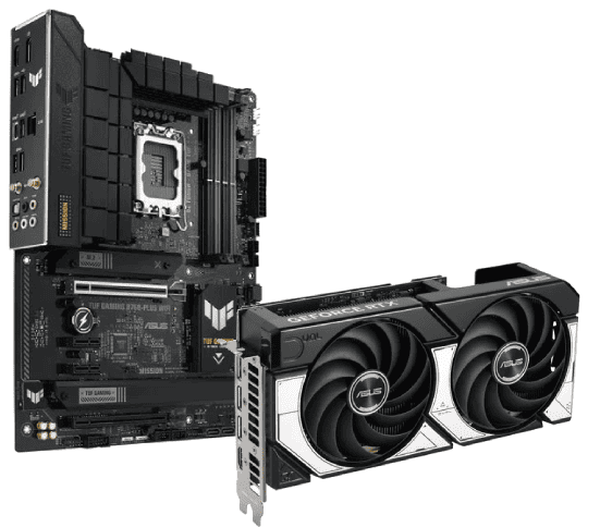 DUAL 5070 12G OC + TUF GAMING B760-PLUS WF - grosbill.com - 0