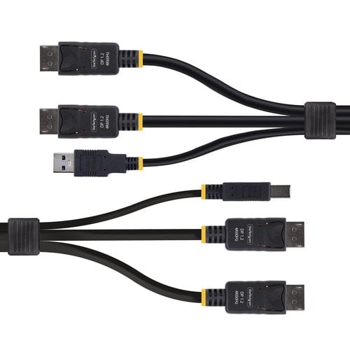 CABLE KVM DOUBLE DISPLAYPORT D - Achat / Vente sur grosbill.com - 3