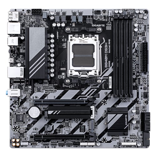 Gigabyte B840M DS3H Micro-ATX  - Carte mère Gigabyte - grosbill.com - 1