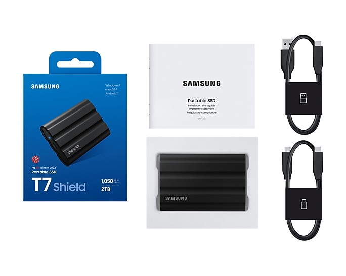 Samsung T7 SHIELD 2To Black (MU-PE2T0S/EU) - Achat / Vente Disque SSD externe sur grosbill.com - 11
