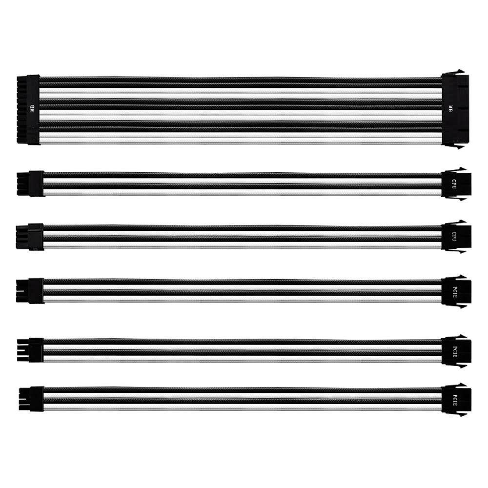 Cooler Master Kit câbles tressés (White/Black) CMA-NEST16WTBK1-GL (CMA-NEST16WTBK1-GL --) - Achat / Vente Accessoire alimentation sur grosbill.com - 0