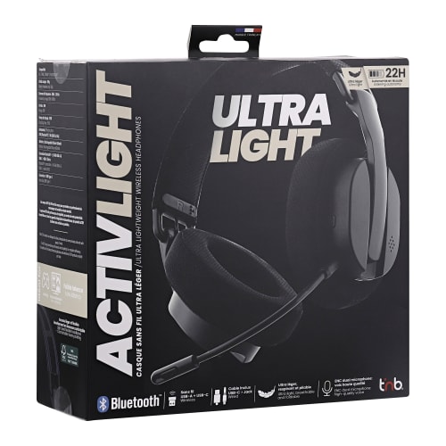 T'nB ACTIVLIGHT Stereo Noir - Micro-casque - grosbill.com - 3