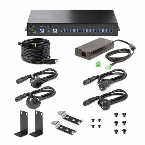 HUB INDUSTRIEL A 16 PORTS USB - Achat / Vente sur grosbill.com - 9