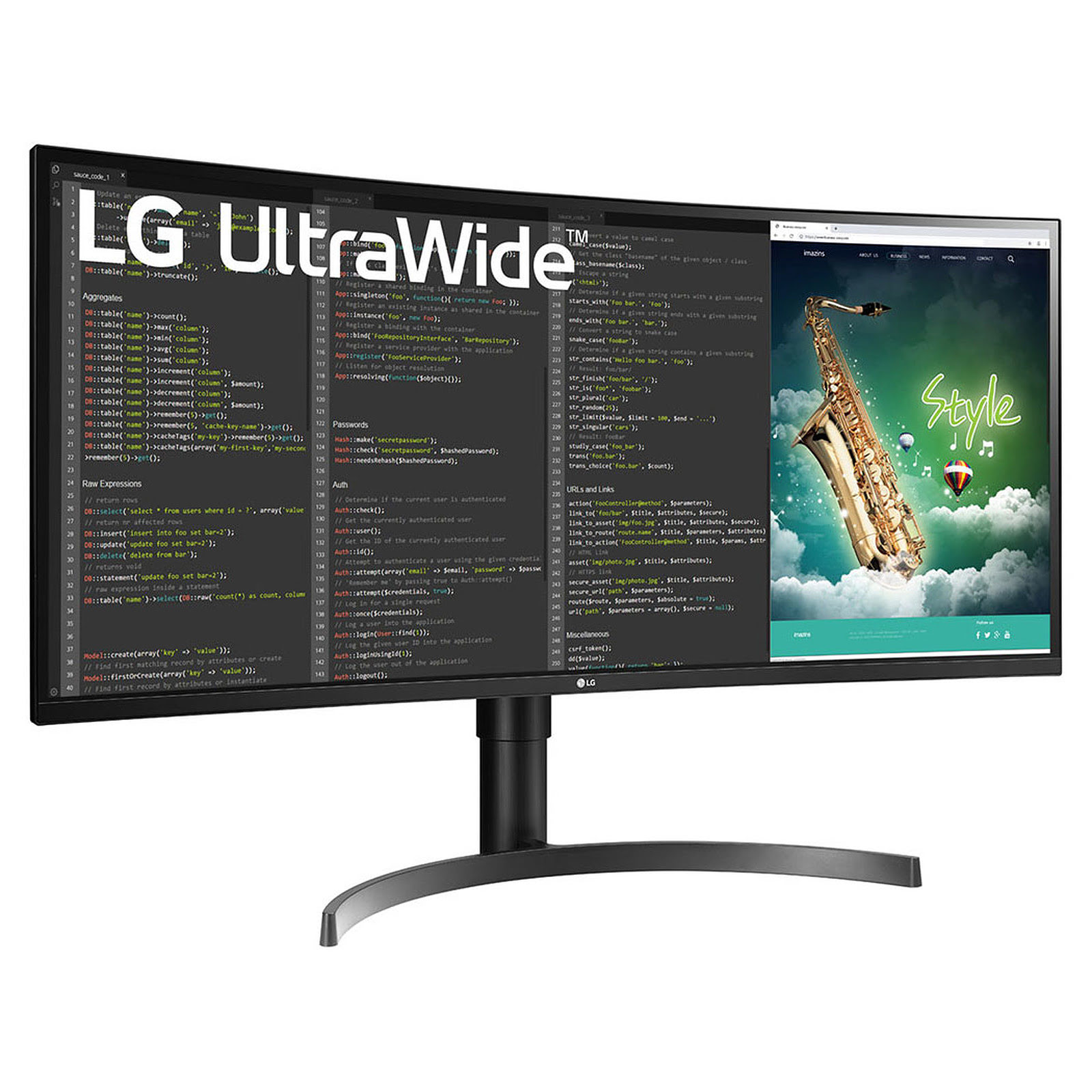 LG 35"  35WN75C-B - Ecran PC LG - grosbill.com - 3