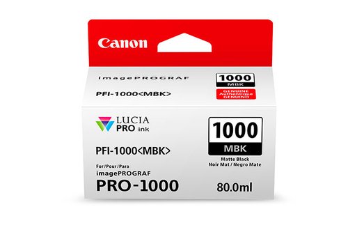 Canon Ink/PFI-1000 Cartridge Matte BK - Achat / Vente Consommable imprimante sur grosbill.com - 0