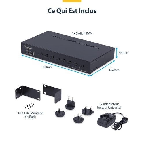 KVM HDMI 8 ports - Commutateur StarTech - grosbill.com - 6