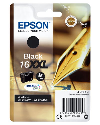 Epson - Noir - C13T16814012 - Achat / Vente Consommable imprimante sur grosbill.com - 0