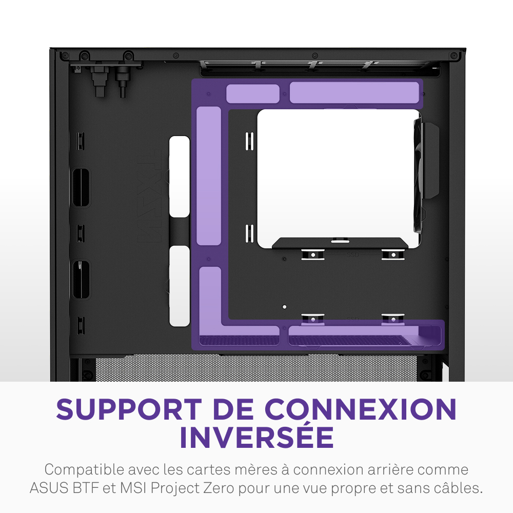 NZXT H3 Flow Noir Noir - Boîtier PC NZXT - grosbill.com - 8