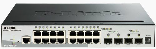 D-Link DGS-1510-20 - 16 (ports)/10/100/1000/Sans POE/Empilable/Manageable