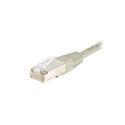 Connectique réseau  Cordon RJ45 cat6 F/UTP Gris - 1,5m Grosbill