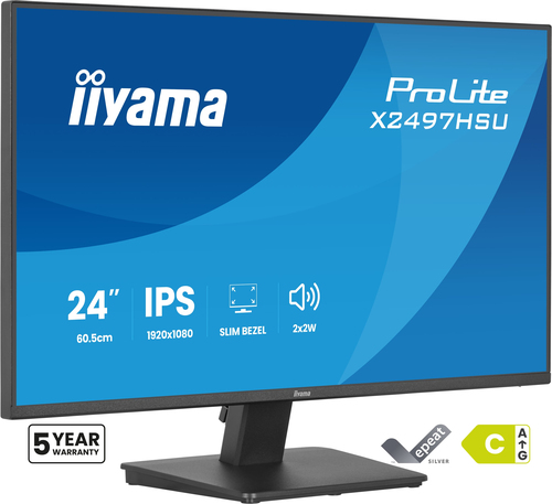 Iiyama 24 pouces  X2497HSU-B1 - Ecran PC Iiyama - grosbill.com - 1