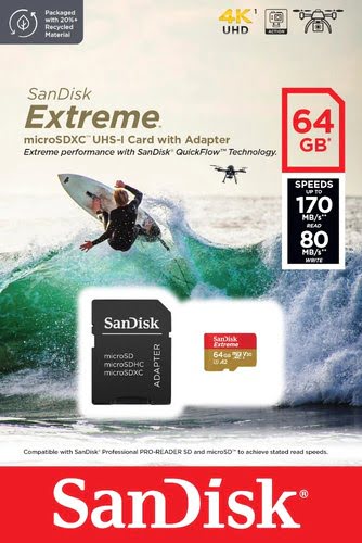 EXTREME MICROSDXC 64GB SD - Achat / Vente sur grosbill.com - 2