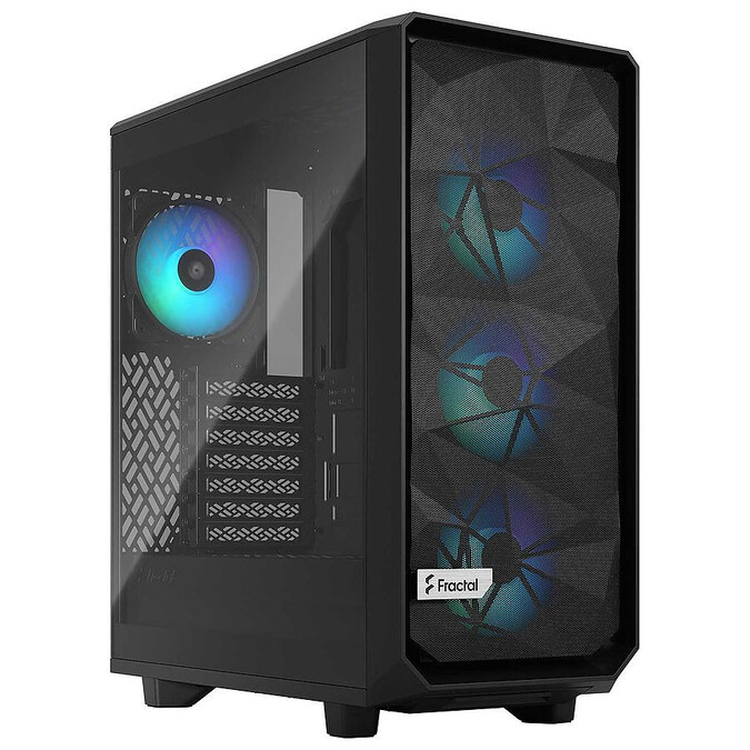 Fractal Design Meshify 2 Compact RGB TG Black Noir - Boîtier PC - 0