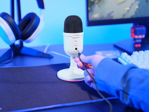 Trust YUNIX - Microphone - Blanc (25374) - Achat / Vente Accessoire Streaming / Vlogging  sur grosbill.com - 8