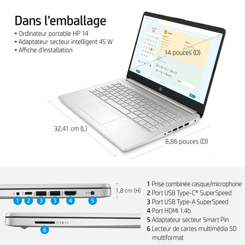 HP 617P8EA - PC portable HP - grosbill.com - 20